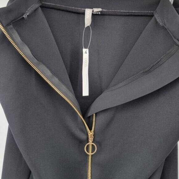 ASOS Women's Black Pencil Skirt Size 10 Maternity Gold Zipper Front New - Picture 6 of 6